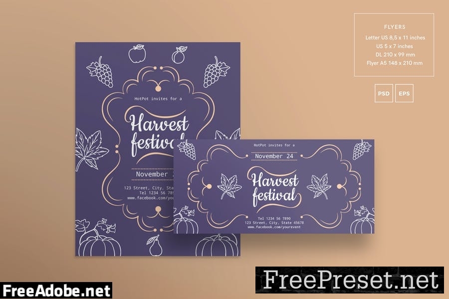 Harvest Festival Flyer and Poster Template