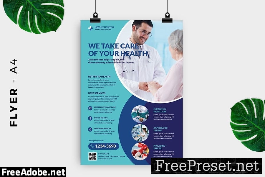 Health Medical Doctor Flyer Design