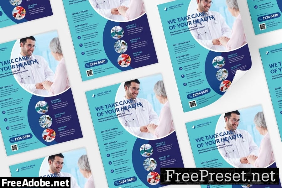 Health Medical Doctor Flyer Design