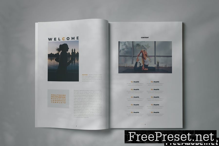 HEALTHSIDE - Indesign Magazine Lookbook Template EH7HKYB