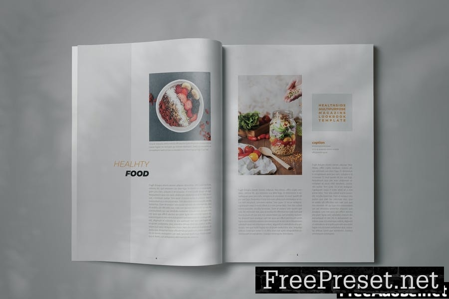 HEALTHSIDE - Indesign Magazine Lookbook Template EH7HKYB