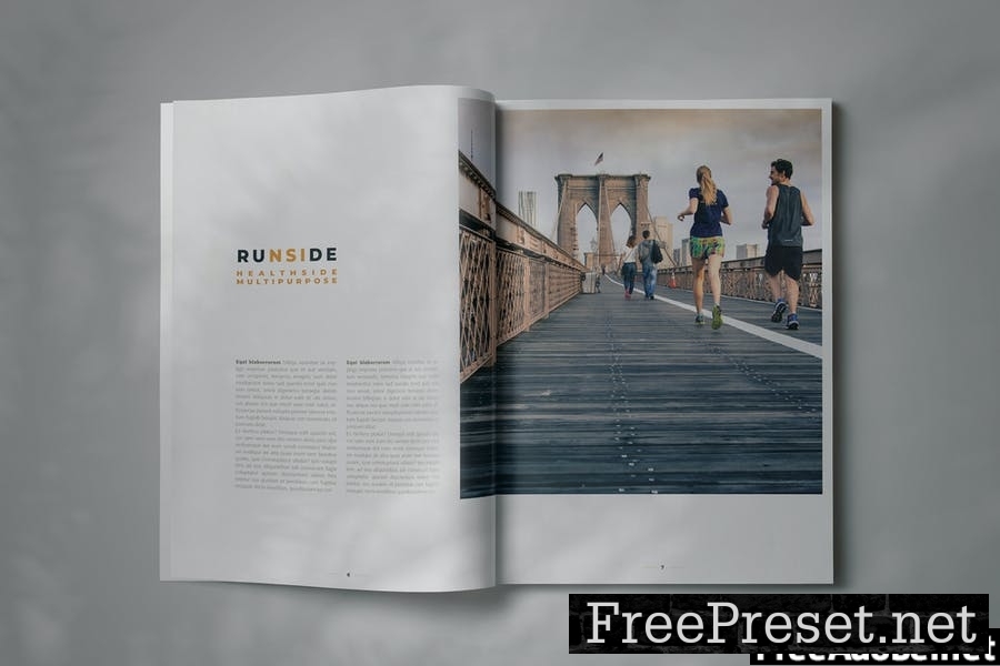 HEALTHSIDE - Indesign Magazine Lookbook Template EH7HKYB