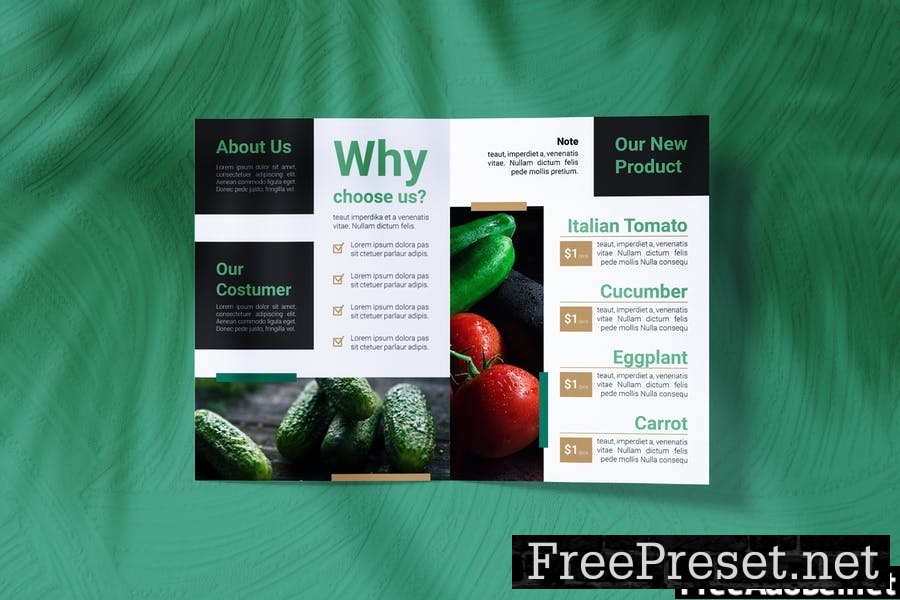 Healthy Food Bifold Brochure