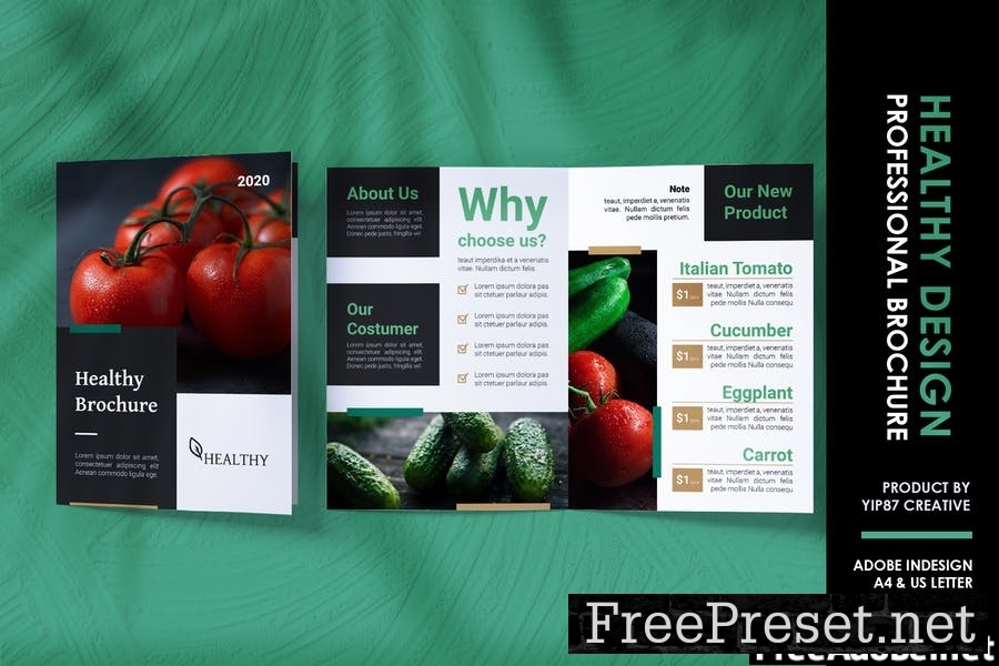 Healthy Food Bifold Brochure