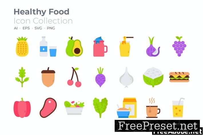 Healthy Food Color Icon 9F5L9G8