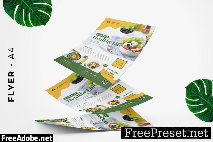 Healthy Food flyer template promotion XNHLJ26