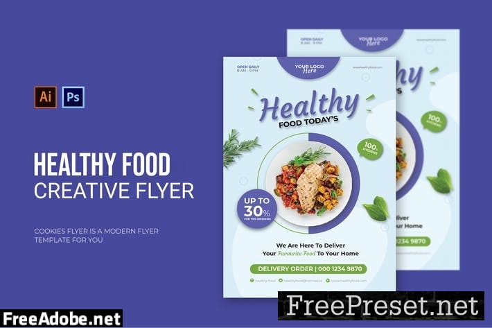 Healthy Food Today - Flyer CG9LYLM