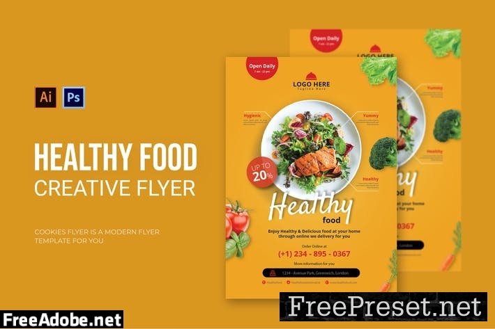 Healty Food - Flyer LX7SBS5