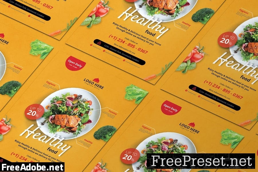 Healty Food - Flyer LX7SBS5