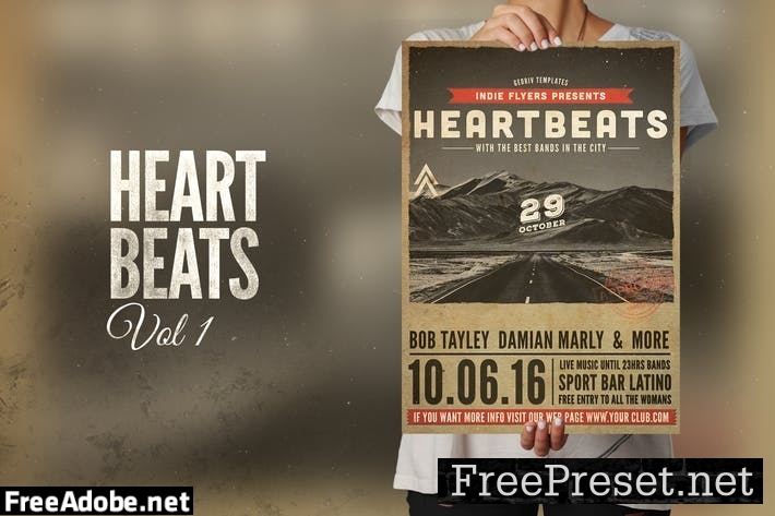 Heartbeats Flyer Poster VWNN9T