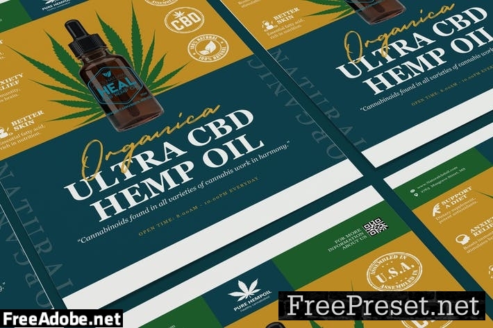 Hemp Product Poster 4X5D3QT