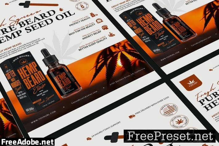 Hemp Product Poster 92D76JF