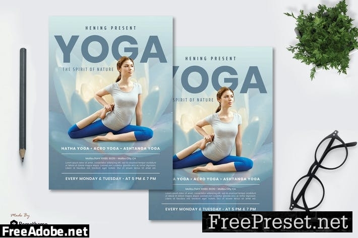 Hening Yoga - Promotion Flyer RB 7XBTCN2