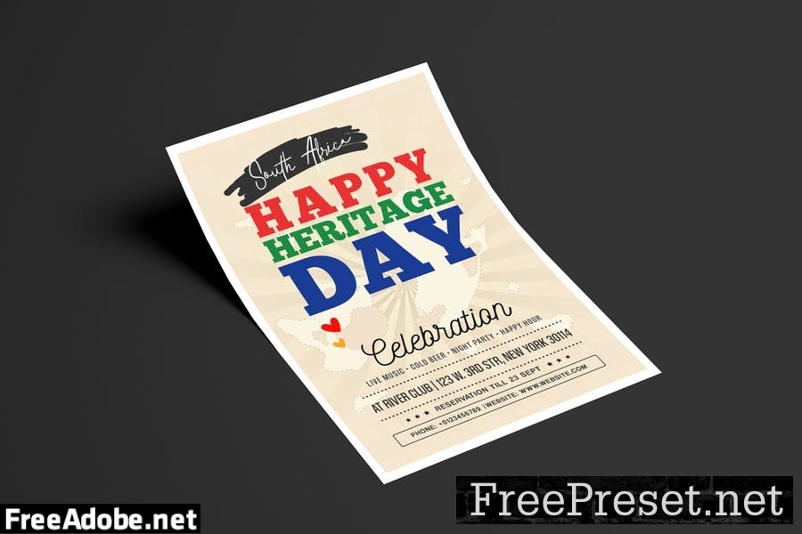 Heritage Day Flyer Template