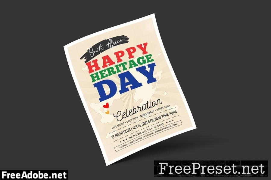 Heritage Day Flyer Template