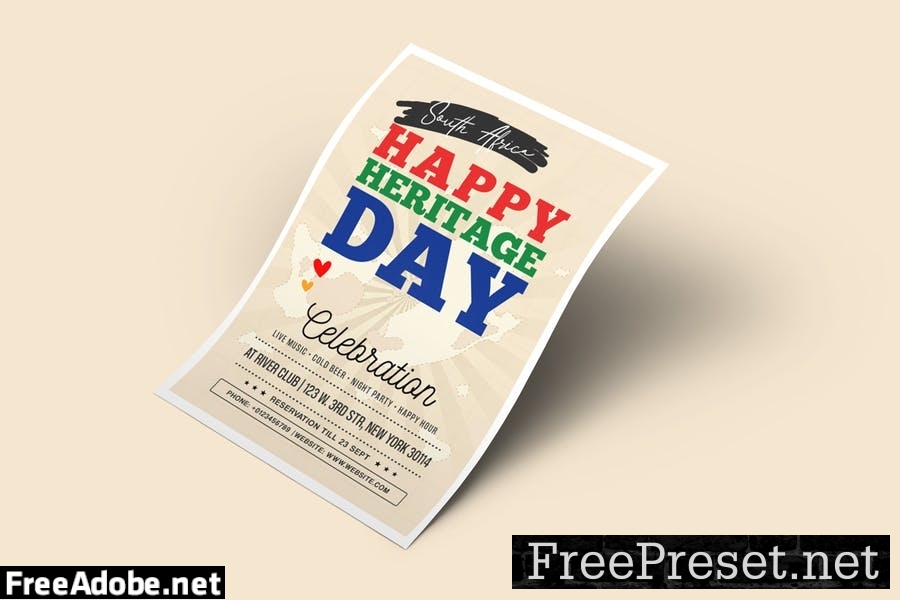 Heritage Day Flyer Template