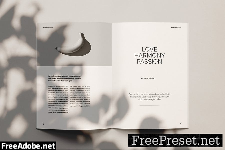 Hezel Nut - Magazine Template G7QVFA7