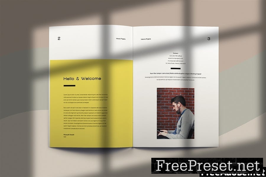 Hiruma - Brochure Template Indesign