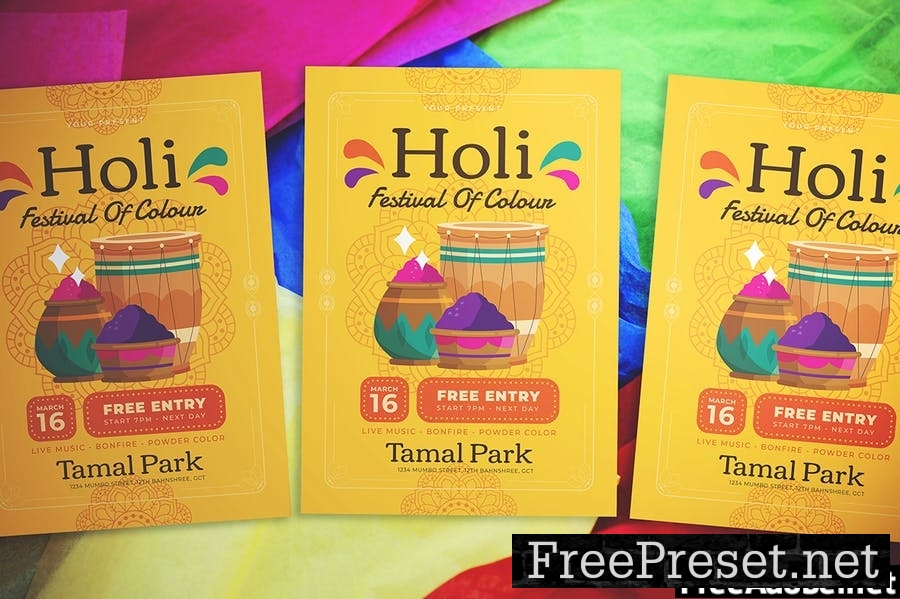Holi Festival Flyer