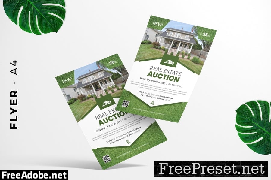 Home Auction Flyer Design