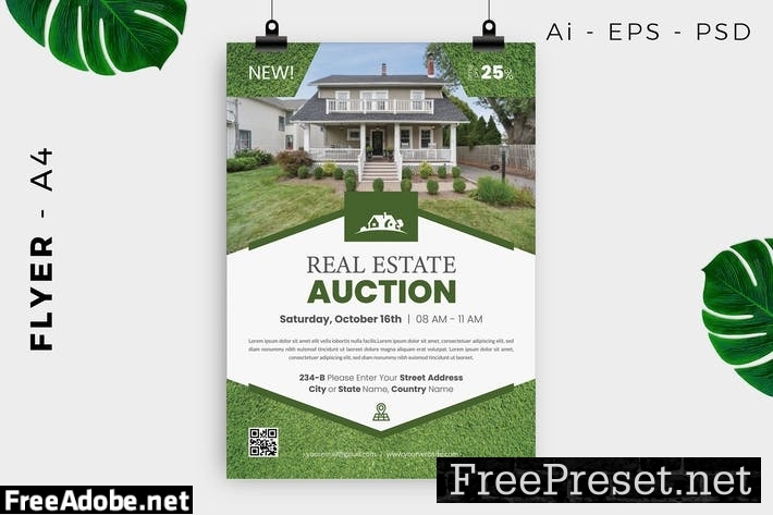 Home Auction Flyer Design 4MK9NY4