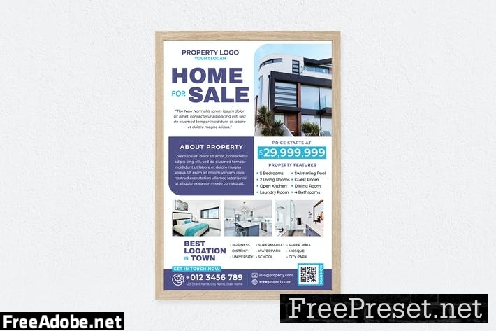 Home For Sale Poster NBCP7BX