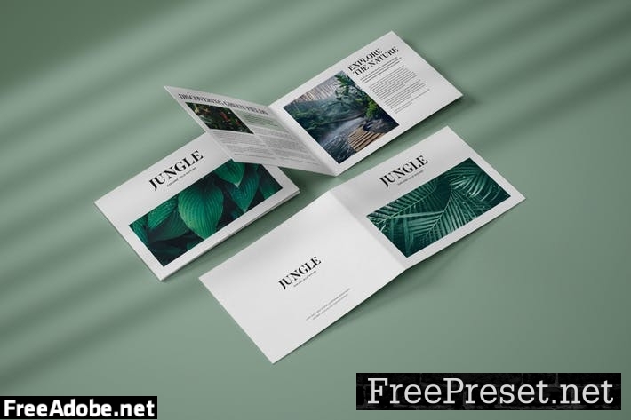 Horizontal Bifold Brochure Mockup S6GXG26