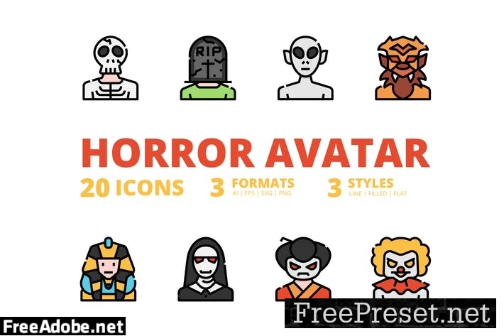 Horror Avatar Icons Packs ZDEKF3P