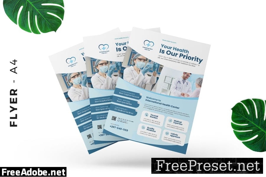 Hospital / Clinic Flyer template promotion SQ88ZQV