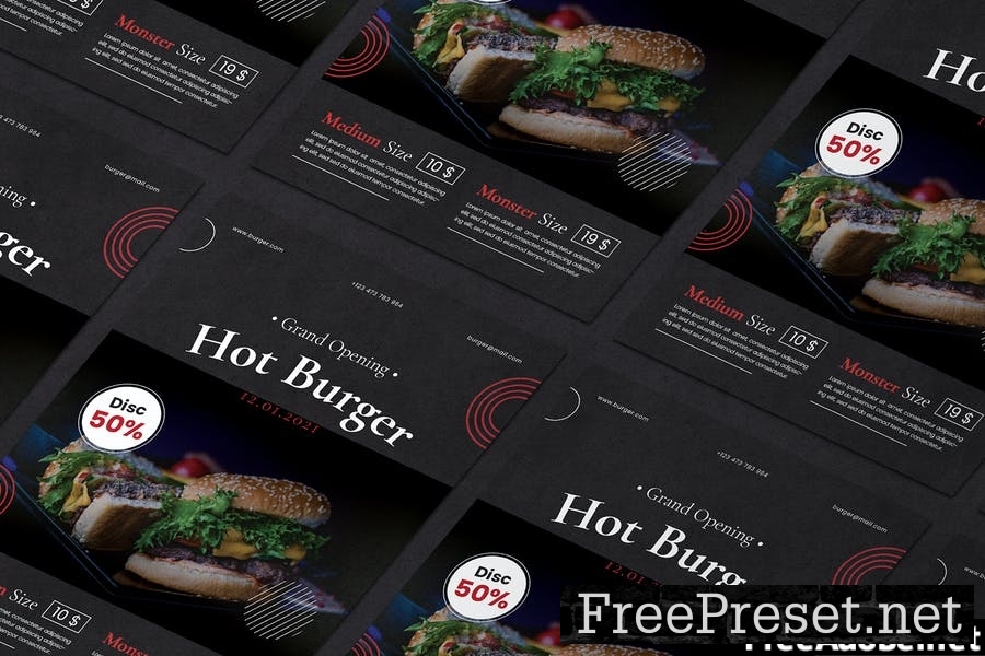 Hot Burger - Flyer