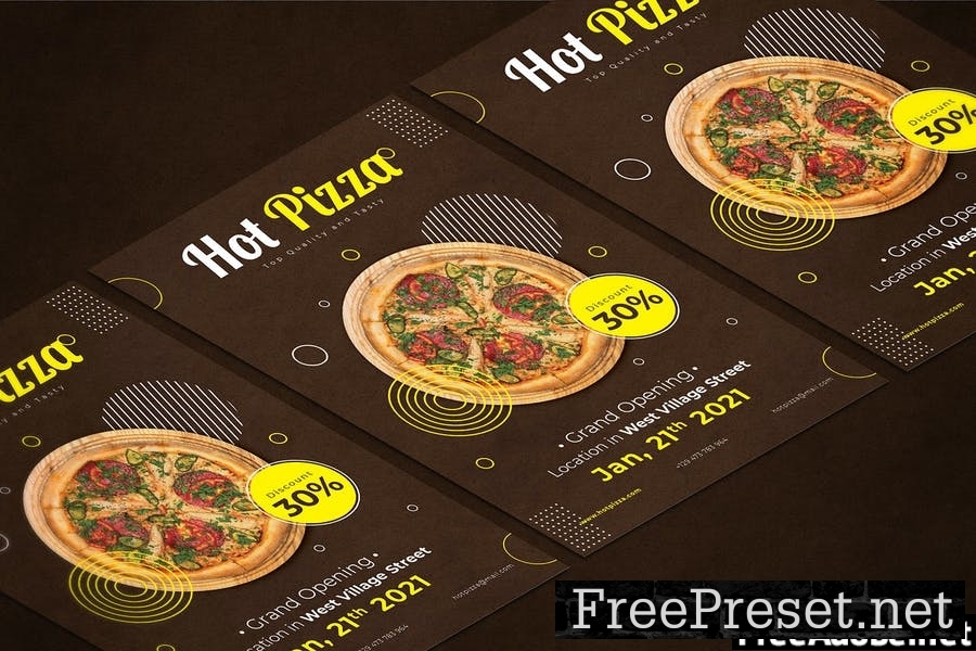 Hot Pizza - Flyer