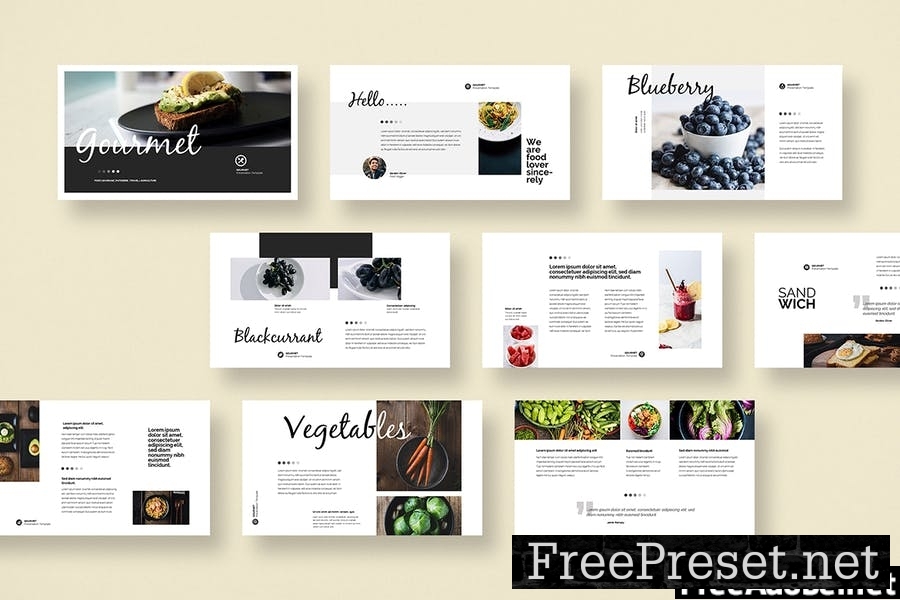 HQ - Gourmet Presentation Template