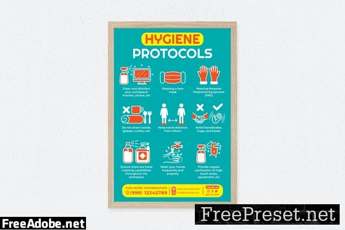 Hygiene Protocols Poster QFZTV28