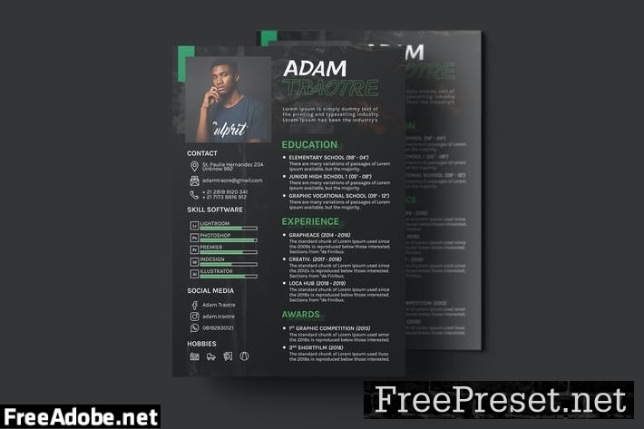 Hype CV Resume Template LMMPDUZ