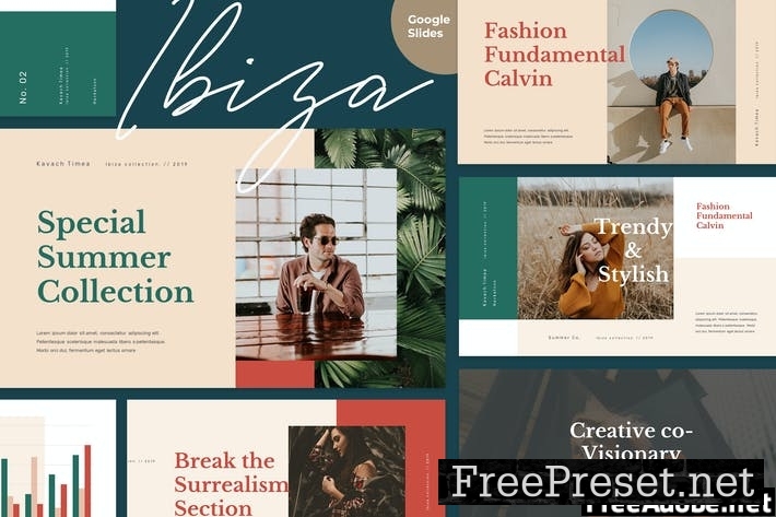 IBIZA - Stylish & Elegant Google Slides Template YJFS3MU