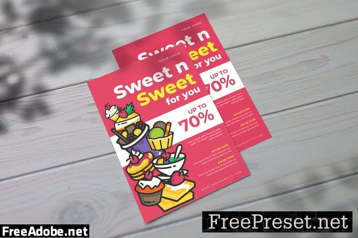 Ice Cream Flyer Template AXGJCRN