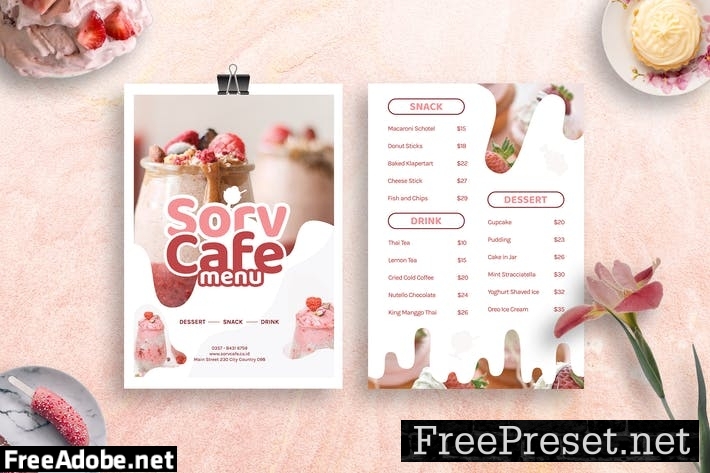 Ice Cream Menu Design Template GBQDYXF