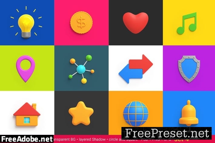 icons pack 3D style Universal Friendly DNA9MR7