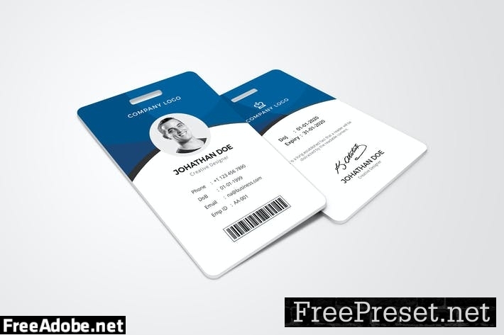 ID Card Template DXPM4L