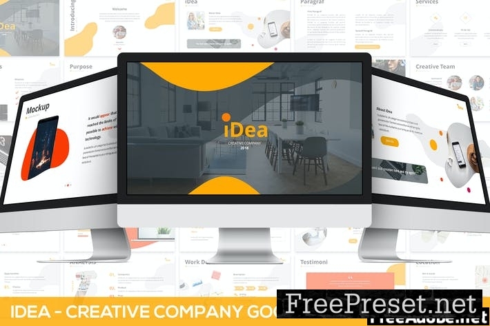 iDea - Creative Company Google Slides Template Z3SBPX