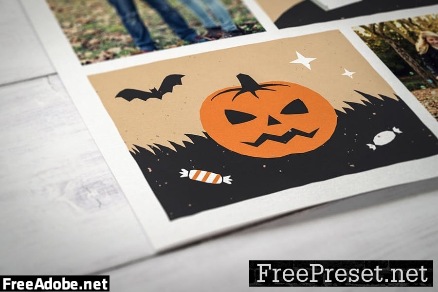 Illustrated Halloween Greeting Card L637JY