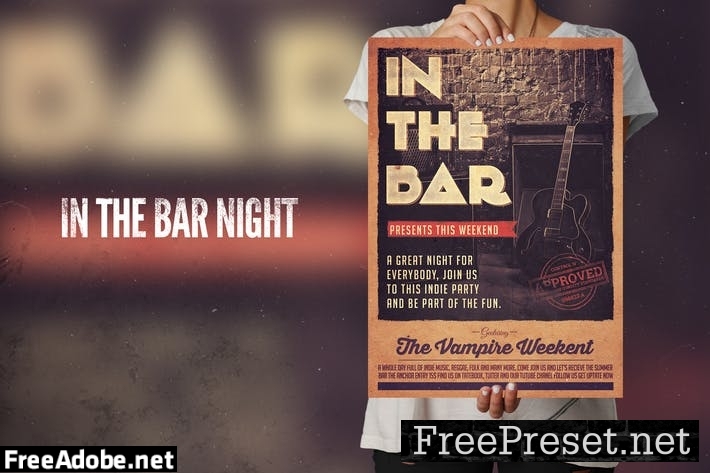 In The Bar Flyer Poster Q64ZW9