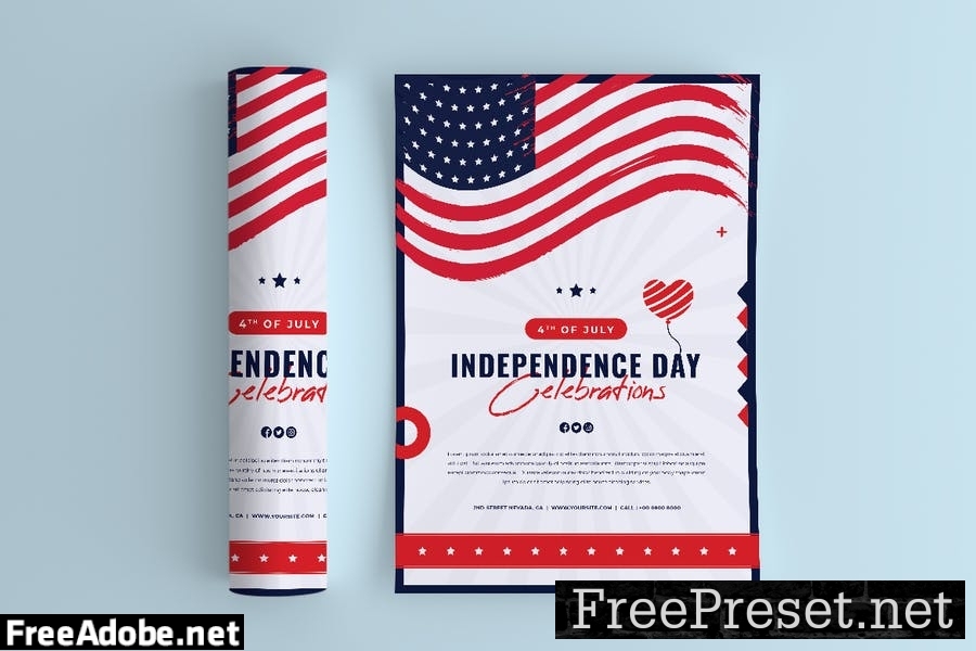 Independence Day Flyer ZPPB3NK