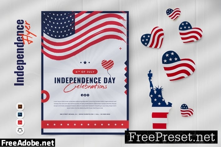 Independence Day Flyer ZPPB3NK