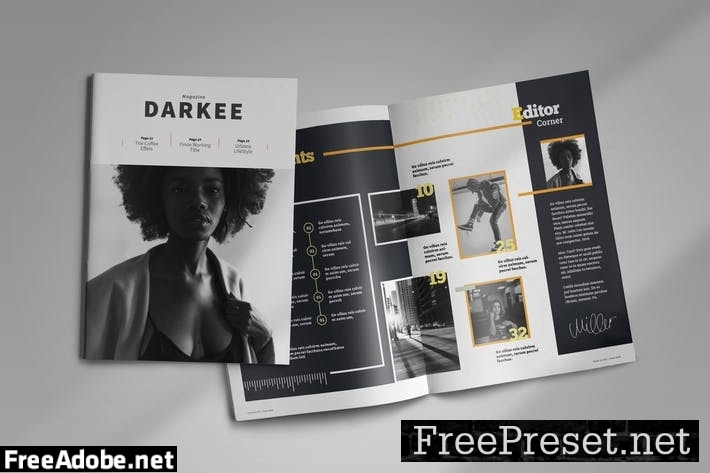 InDesign Magazine Template U9JP5BD