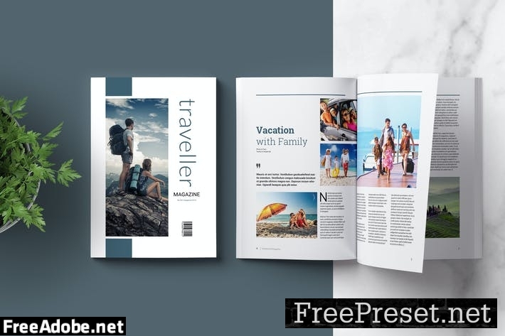 Indesign Magazine Template RAUNJL