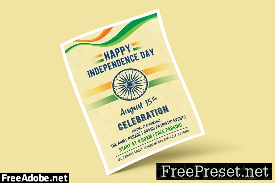 India Independence Day Flyer Template