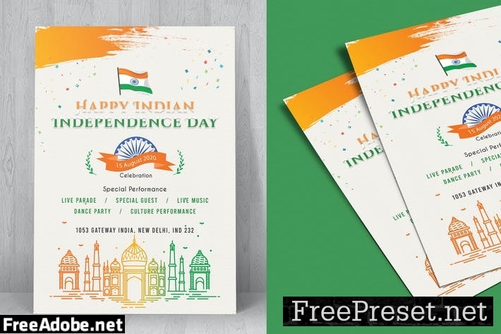 Indian Independence Day Flyer-03 CV6KZJN