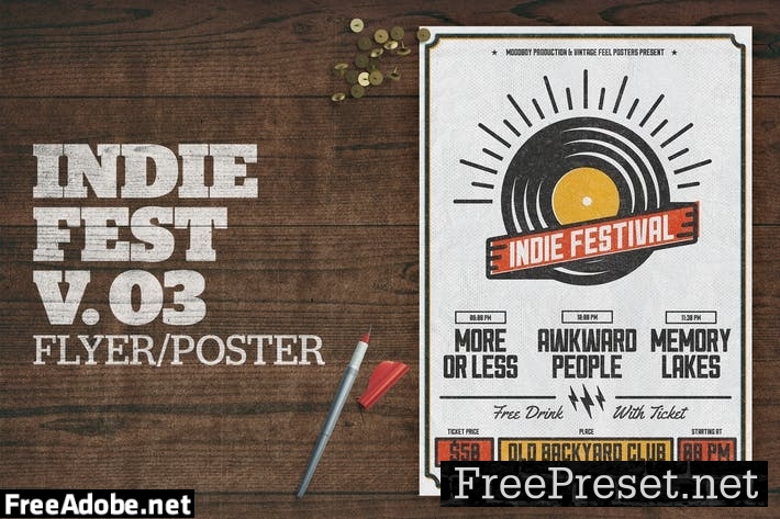 Indie Fest Poster V03 YJXK99