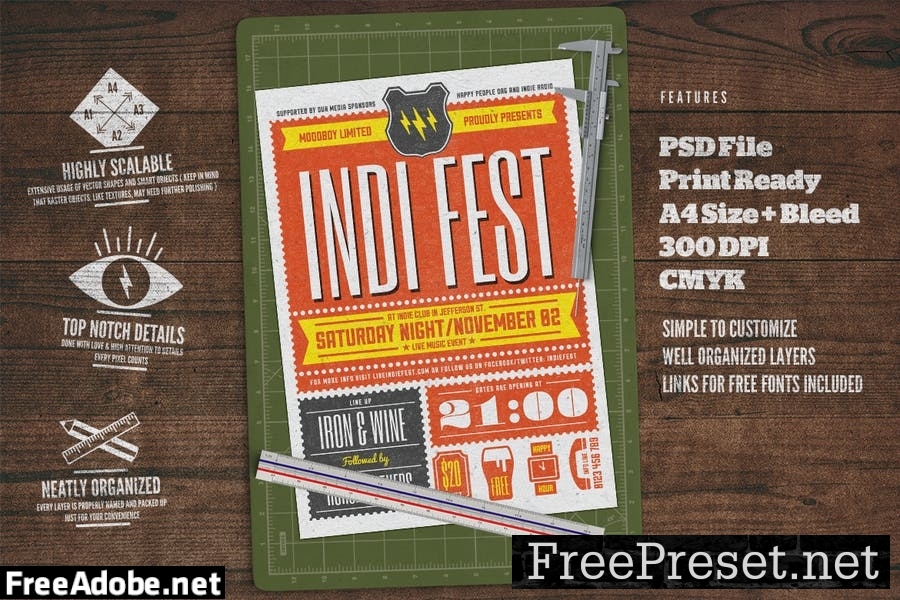 Indie Fest Poster V04 YCJPCU